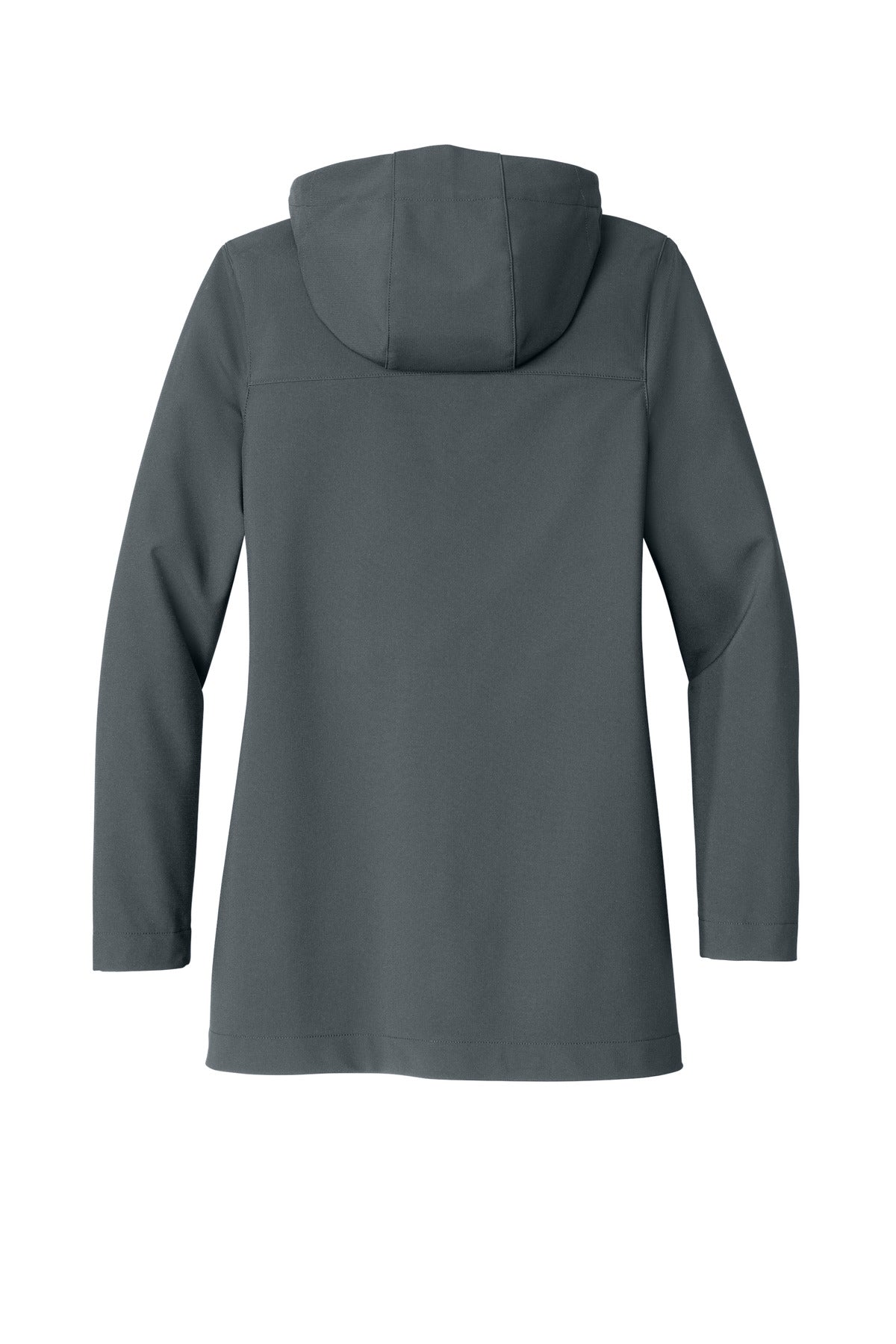 Rear View of Graphite Port Authority Women's Collective Outer Soft Shell Parka L919 plain