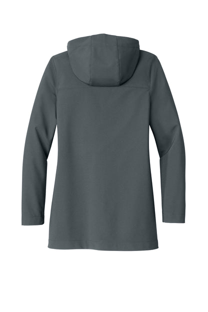 Rear View of Graphite Port Authority Women's Collective Outer Soft Shell Parka L919 plain