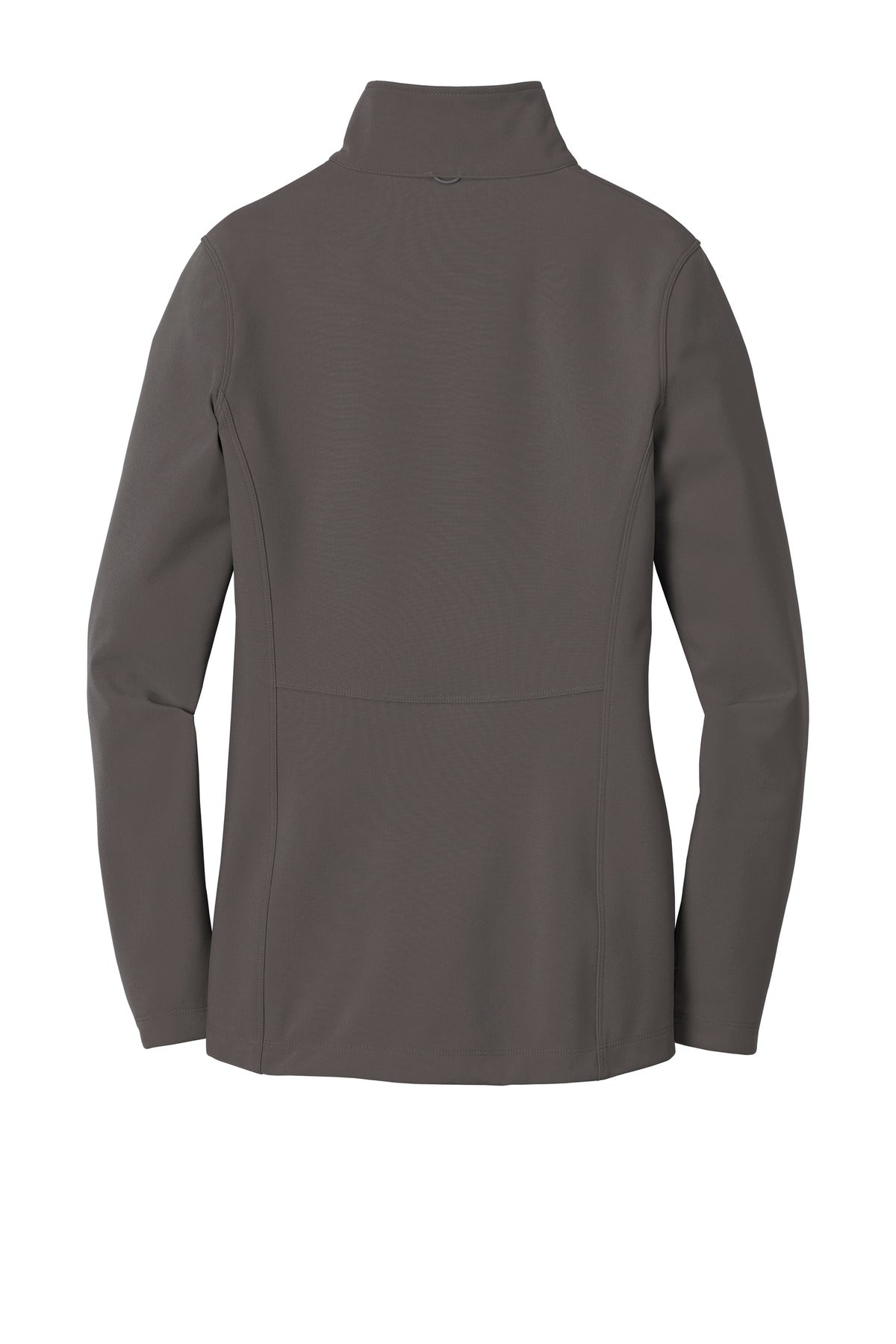 Rear View of Graphite Port Authority Women's Collective Soft Shell Jacket. L901 plain