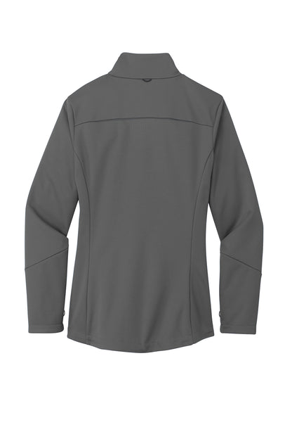 Rear View of Graphite Port Authority Women's Collective Tech Soft Shell Jacket L921 plain