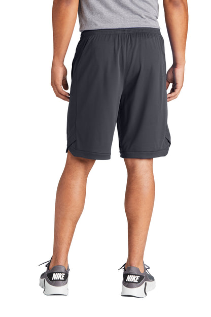 Rear View of Graphite Sport-Tek PosiCharge Position Short with Pockets ST575 plain