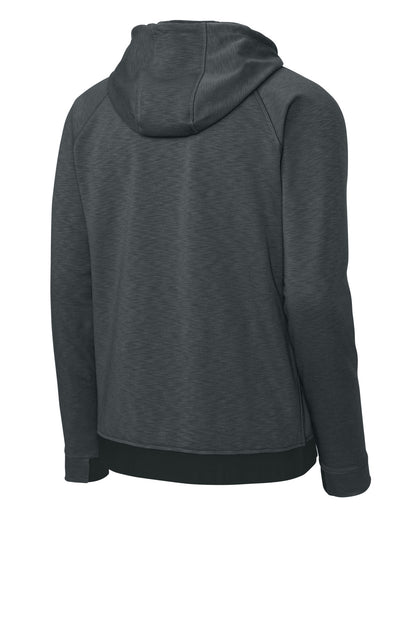 Rear View of Graphite Sport-Tek PosiCharge Strive Hooded Pullover ST571 plain