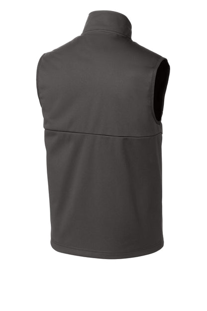 Rear View of Graphite Sport-Tek Soft Shell Vest ST981 plain