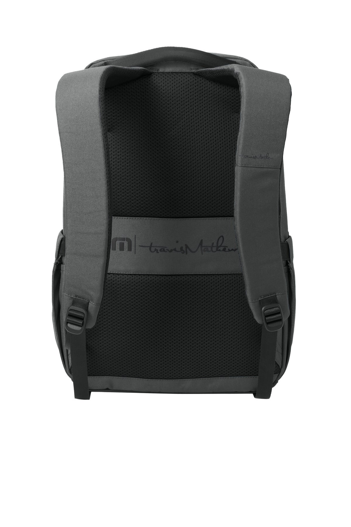 Rear View of Graphite TravisMathew Approach Backpack TMB100
