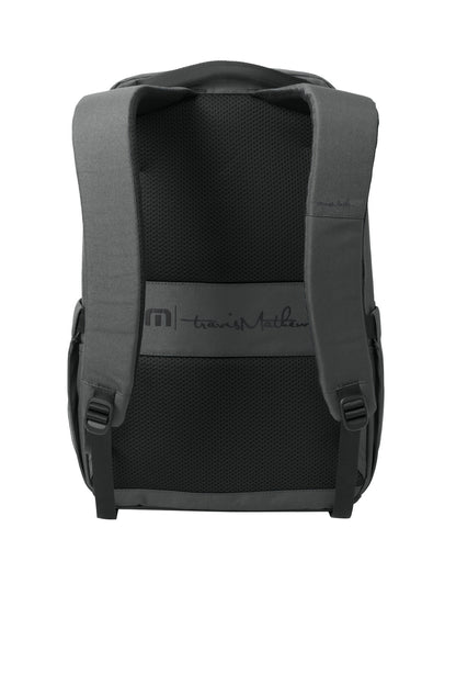 Rear View of Graphite TravisMathew Approach Backpack TMB100