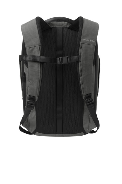 Rear View of Graphite TravisMathew Lateral Backpack TMB107 plain