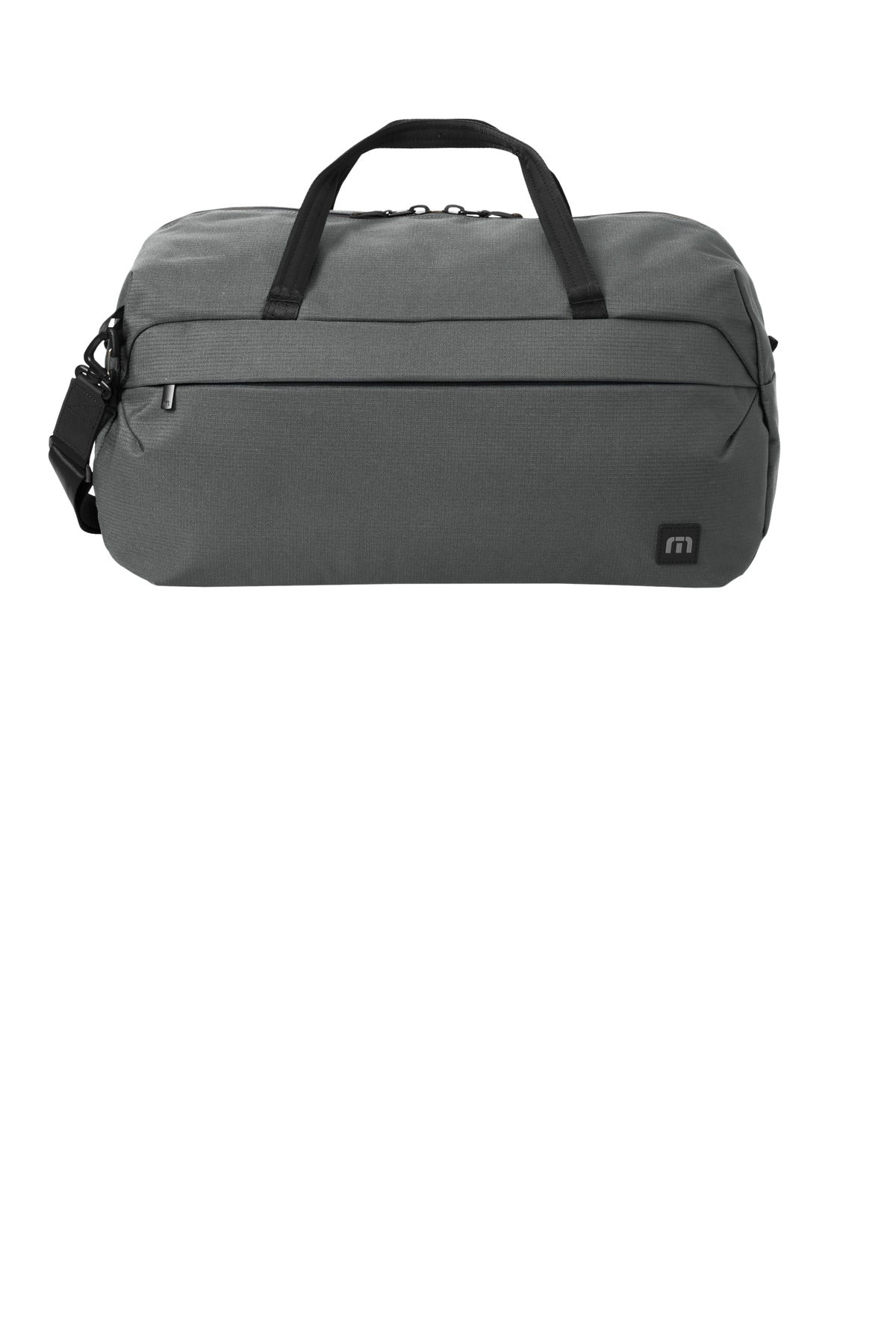 Rear View of Graphite TravisMathew Lateral Duffel TMB200 plain
