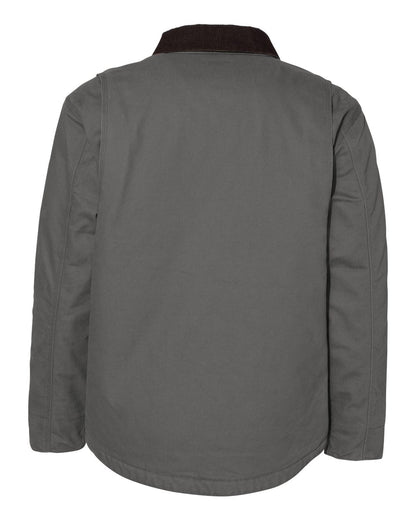 Rear View of Gravel Rambler Boulder Cloth Jacket Tall Sizes - 5091T plain