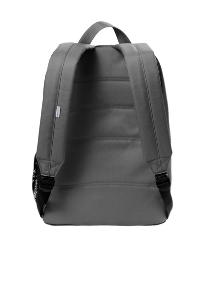 Rear View of Grey Carhartt Canvas Backpack. CT89241804 plain