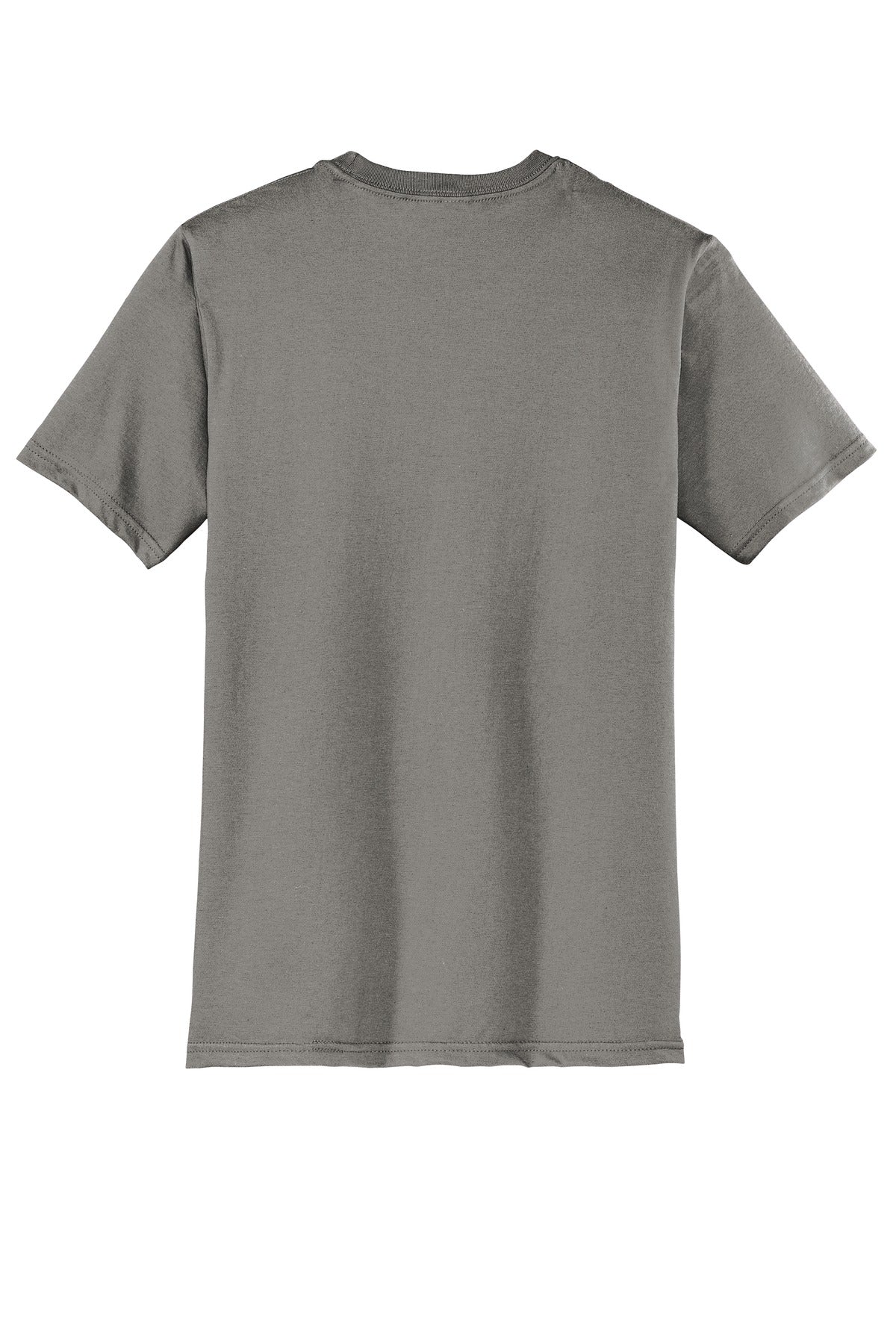 Rear View of Grey District Very Important Tee . DT6000 plain