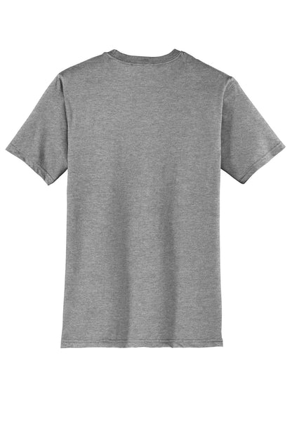 Rear View of Grey Frost District Very Important Tee . DT6000 plain