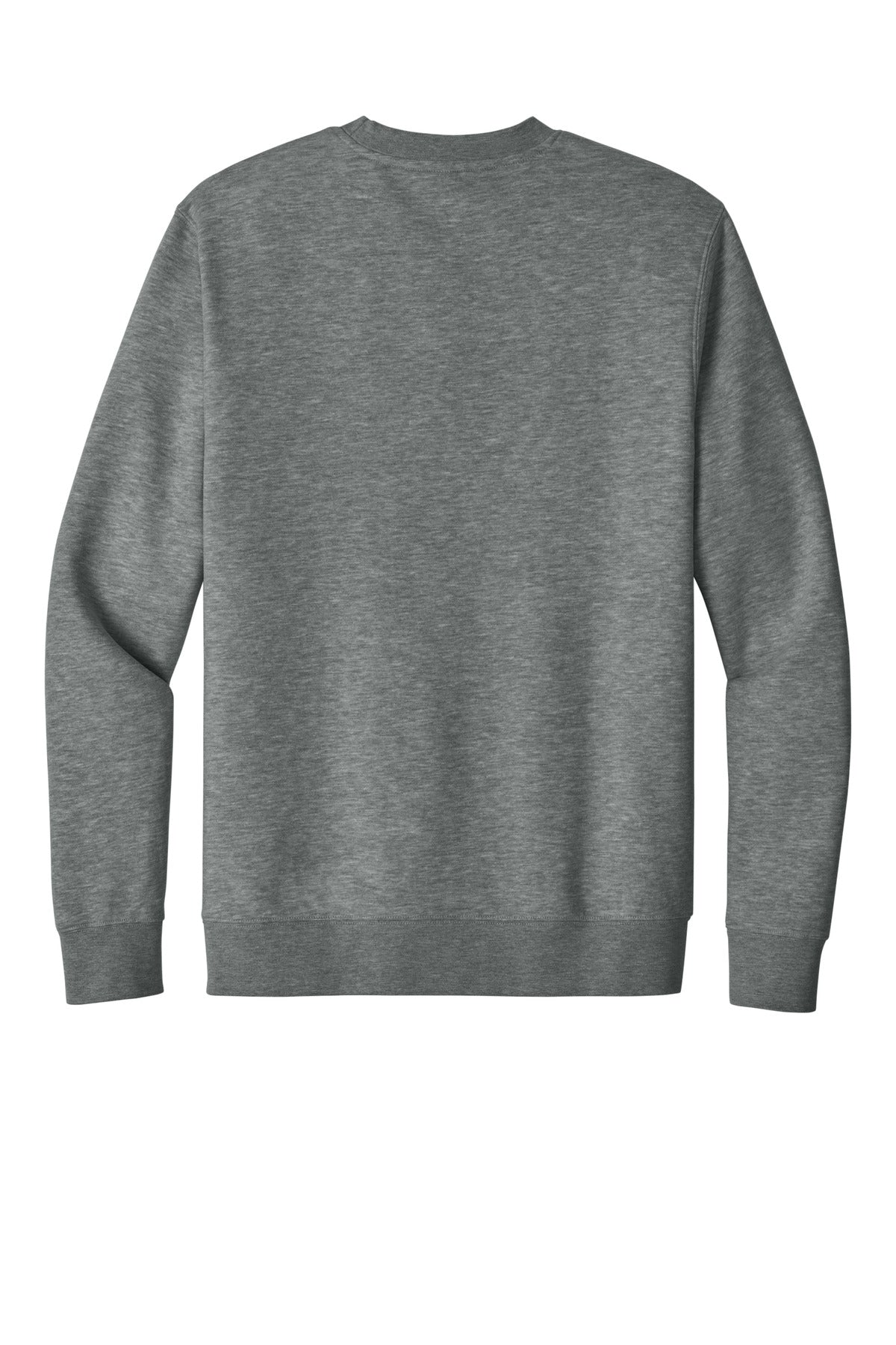 Rear View of GreyFrost District V.I.T. Fleece Crew DT6104 plain