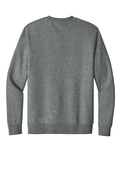 Rear View of GreyFrost District V.I.T. Fleece Crew DT6104 plain