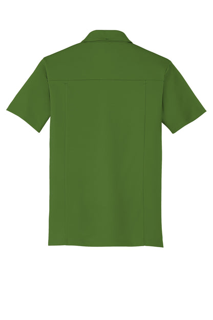 Rear View of Gridiron Green OGIO Framework Polo. OG125 plain