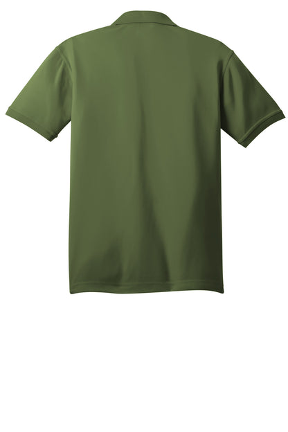 Rear View of Grit Green OGIO - Caliber2.0 Polo OG101 plain
