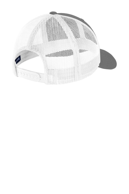 Rear View of Grph/White Sport-Tek YP Classics Retro Trucker Cap. STC39 plain