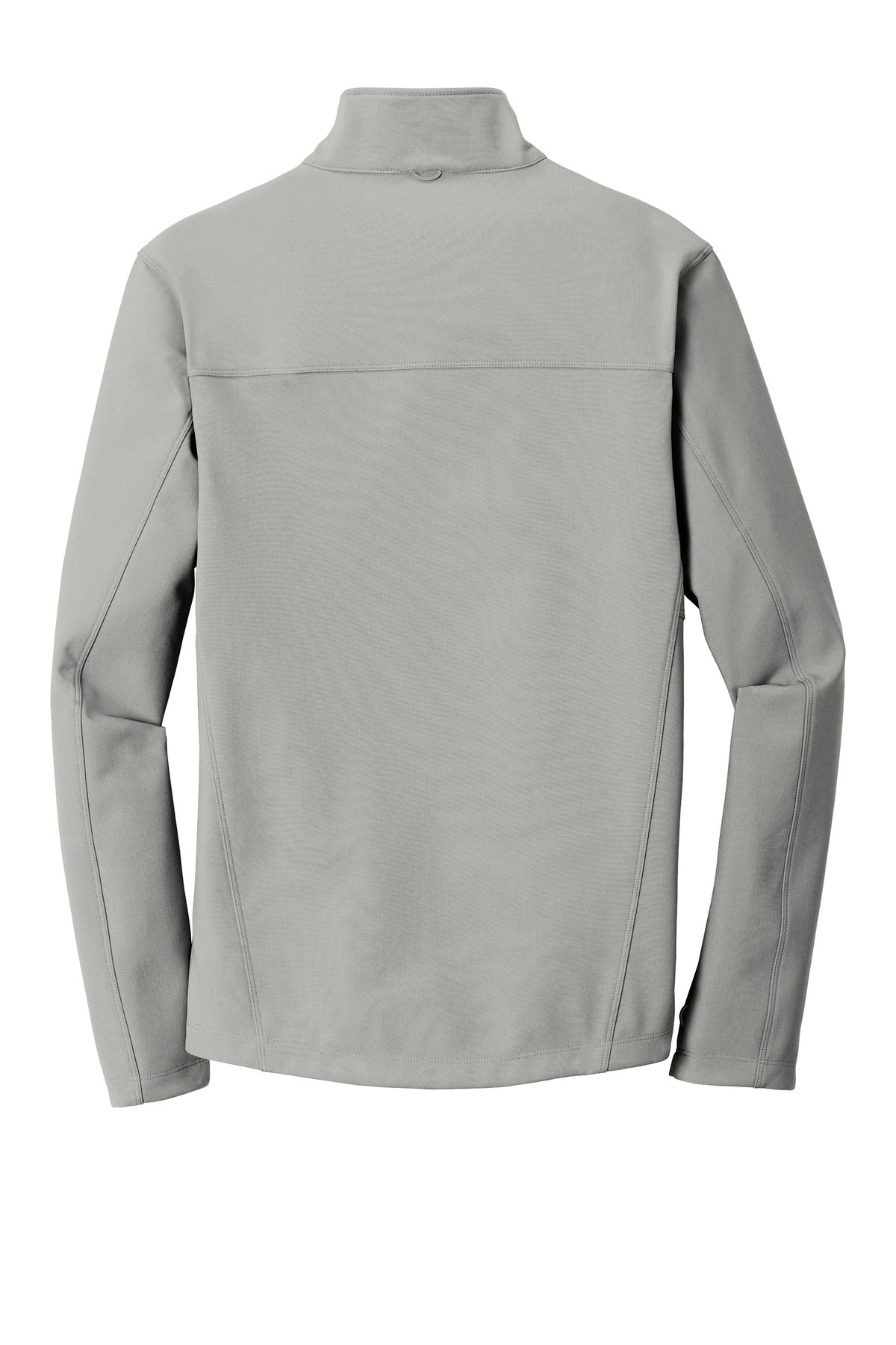 Rear View of Gusty Grey Port Authority Collective Soft Shell Jacket. J901 plain