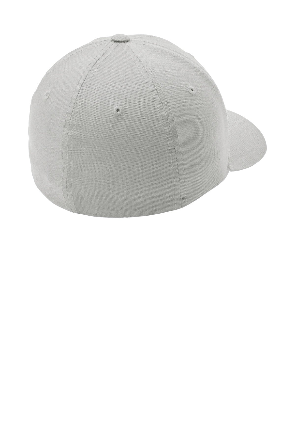 Rear View of GustyGrey Port Authority Flexfit Cotton Twill Cap. C813 plain