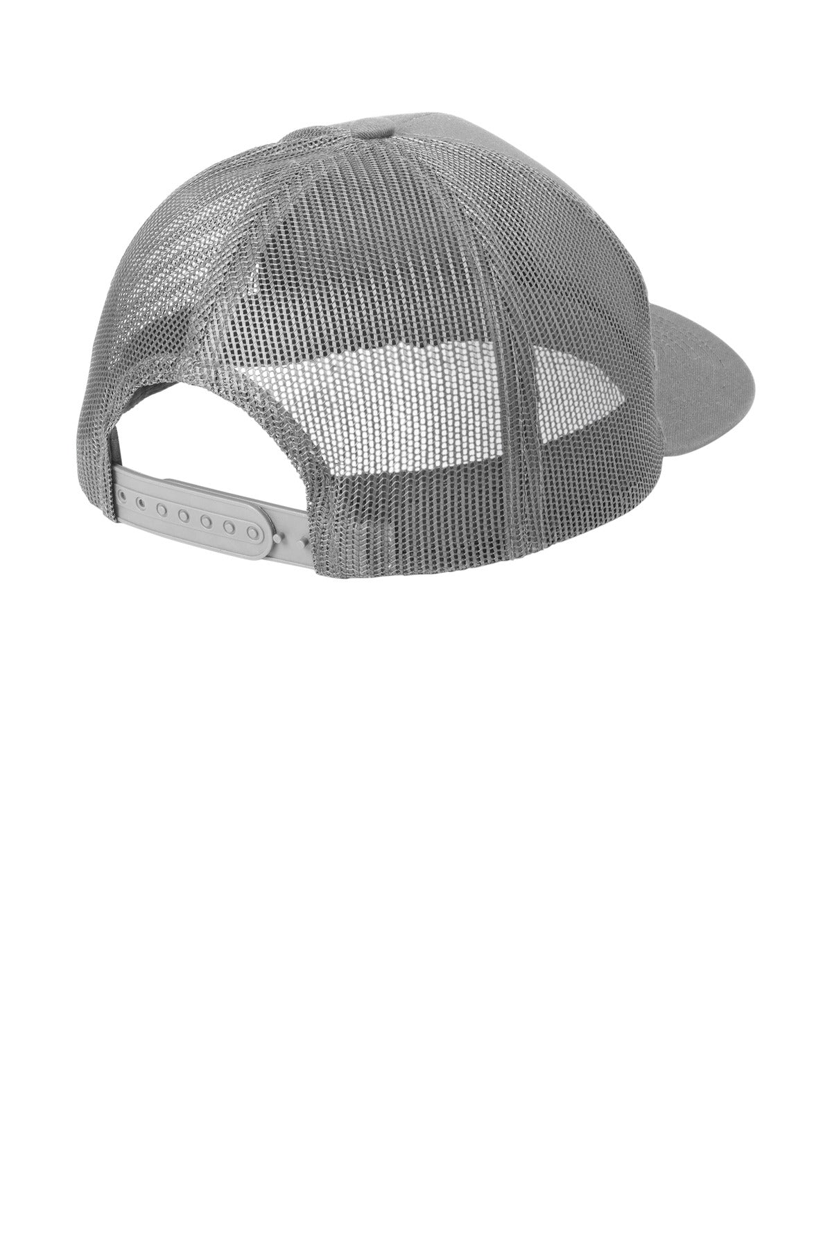 Rear View of GustyGrey Port Authority Snapback Trucker Cap. C402 plain