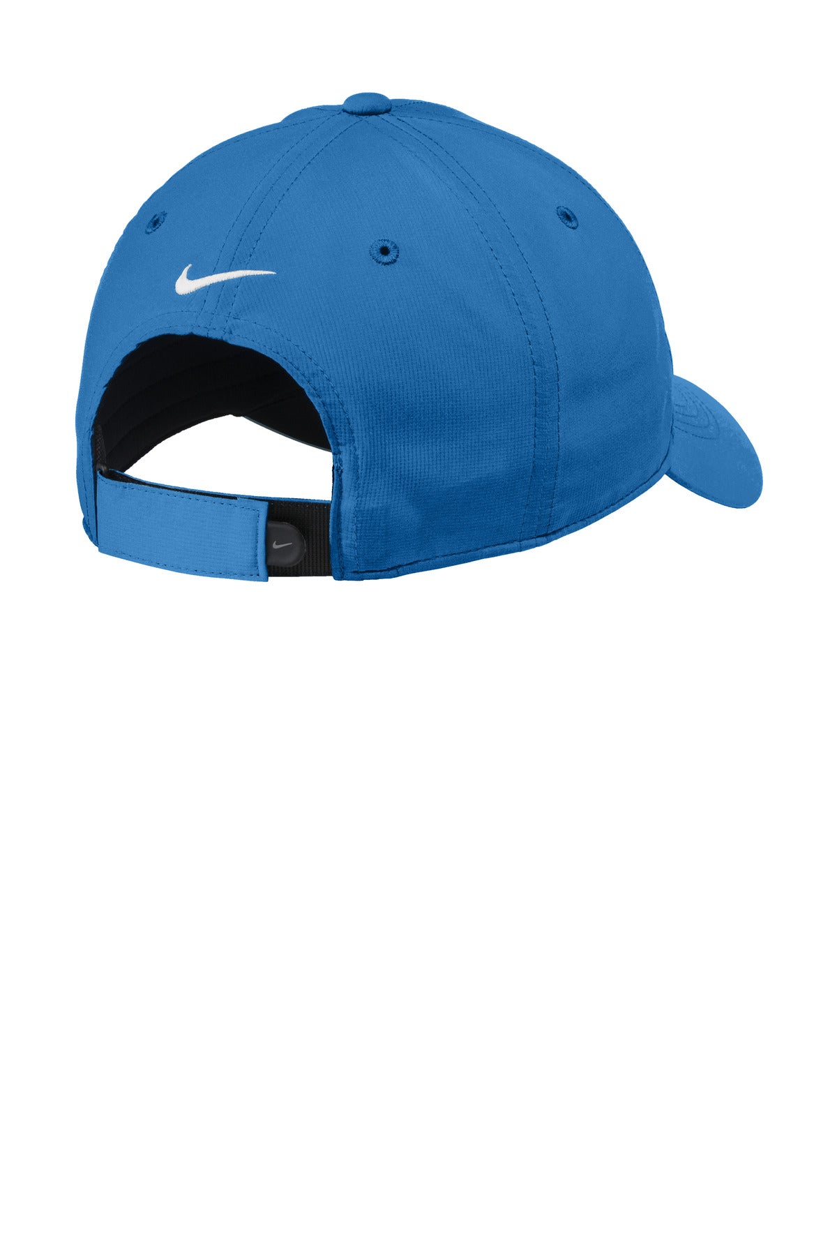 Rear View of GymBlue Nike Dri-FIT Tech Fine-Ripstop Cap NKFB6444 plain