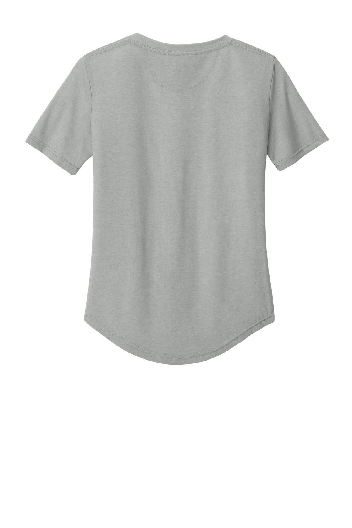 Rear View of HiRiseGryH tentree Women's TreeBlend V-Neck T-Shirt TTCW5646 plain