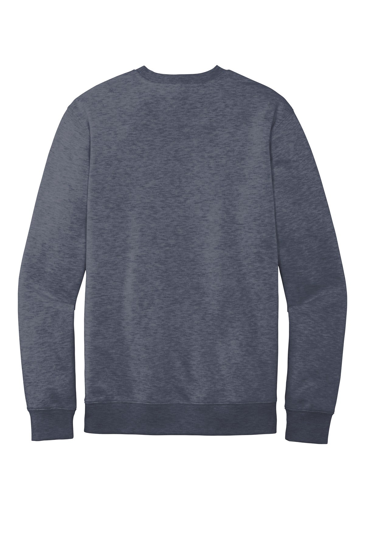 Rear View of Ht Navy District V.I.T. Fleece Crew DT6104 plain