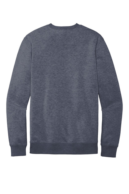 Rear View of Ht Navy District V.I.T. Fleece Crew DT6104 plain