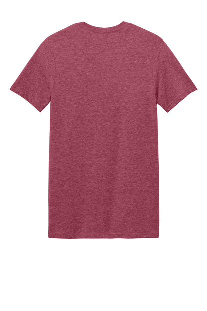 Rear View of HtCardinal Gildan Softstyle T-Shirt. 64000 plain