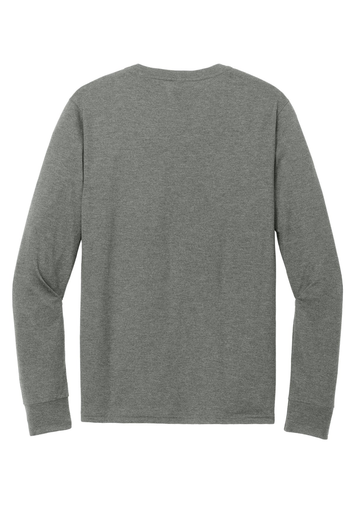 Rear View of HtdChar District Perfect Tri Long Sleeve Henley DT145 plain