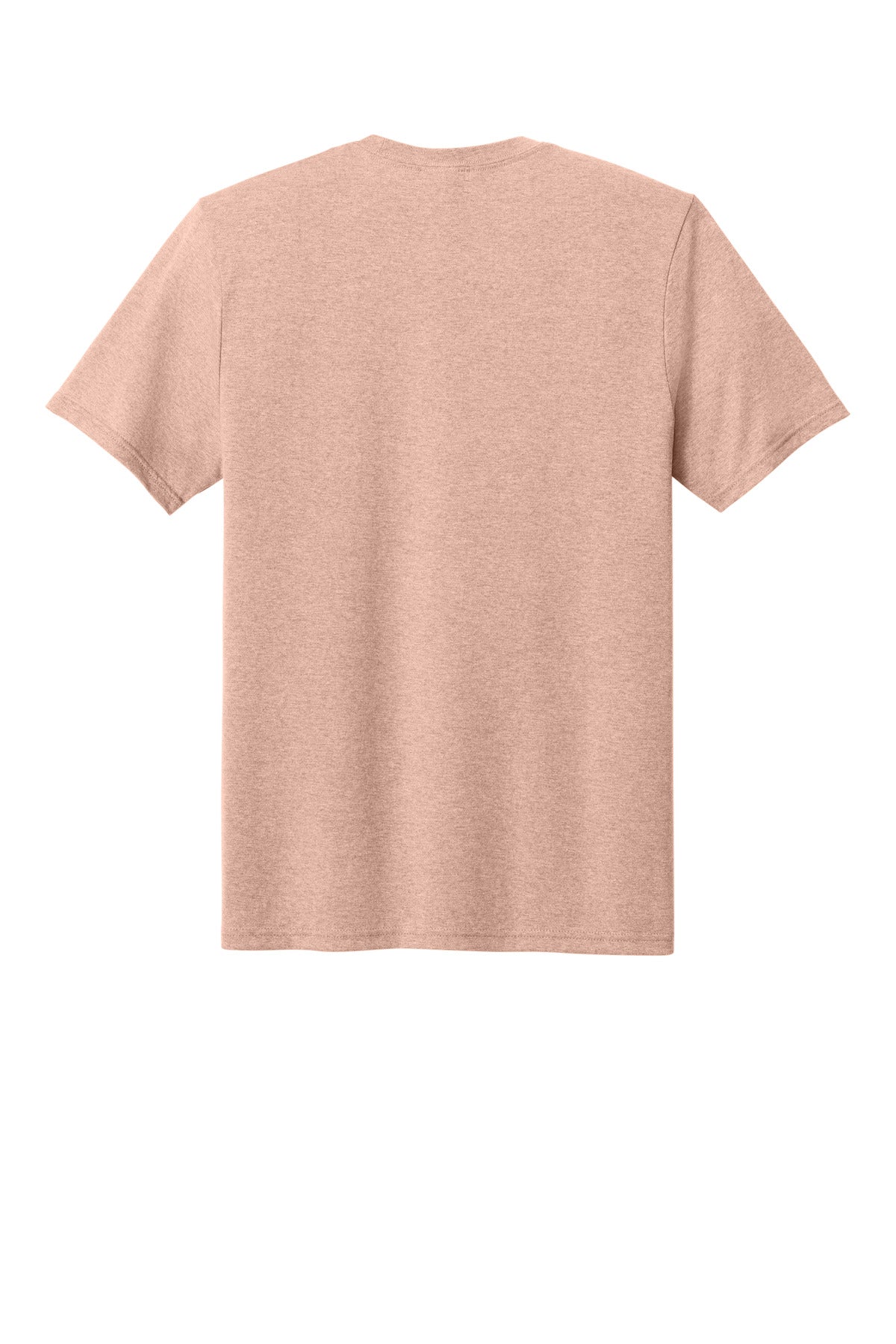 Rear View of HtdDstyPch Port & Co Tri-Blend Tee. PC330 plain