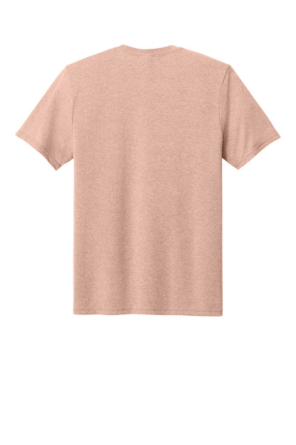 Rear View of HtdDstyPch Port & Co Tri-Blend Tee. PC330 plain