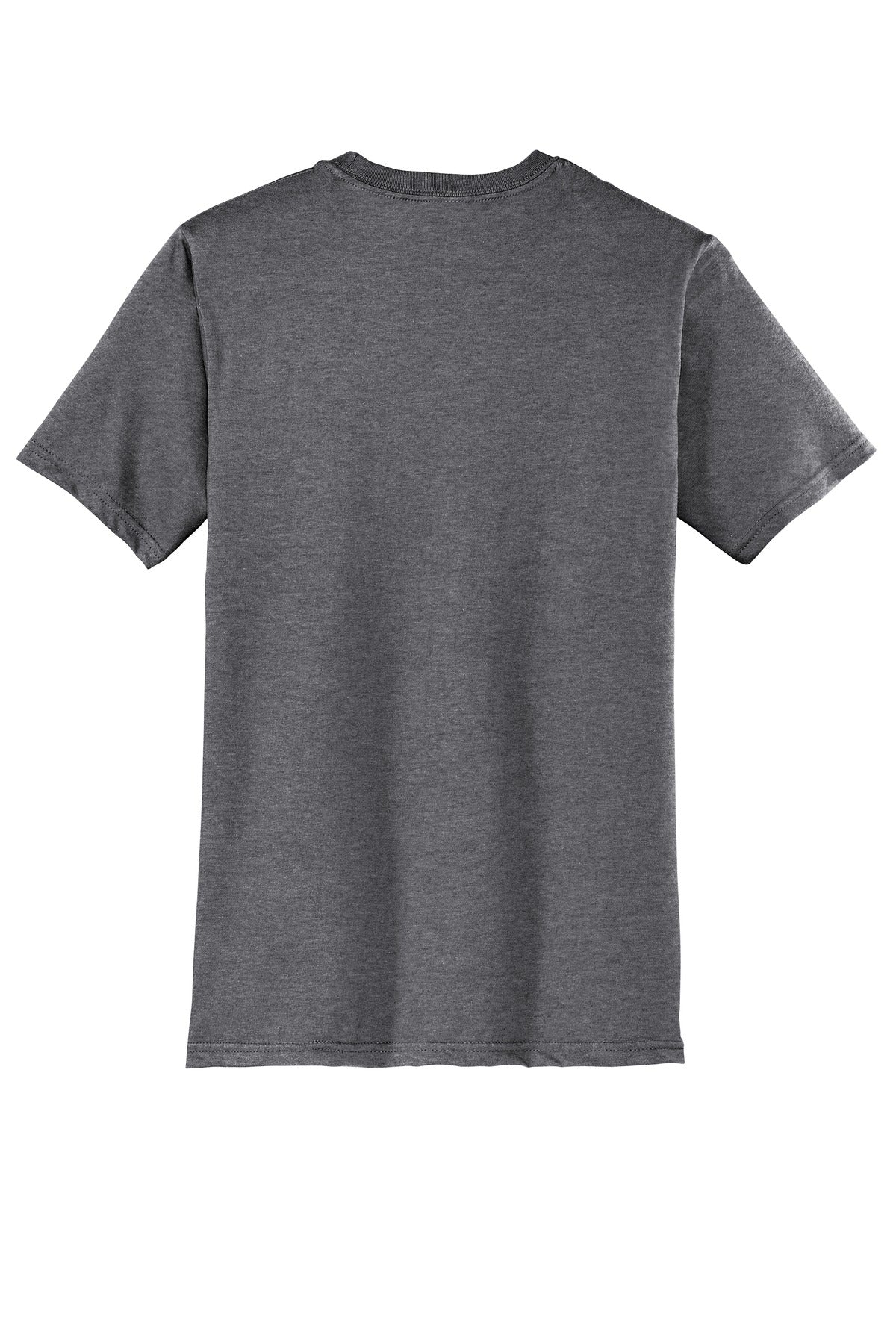 Rear View of Hthrd Charcoal District Very Important Tee . DT6000 plain