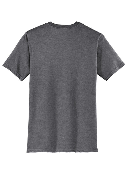 Rear View of Hthrd Charcoal District Very Important Tee . DT6000 plain