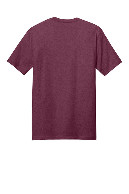 Rear View of Hthrd Loganbry District Perfect Weight Tee. DT104 plain