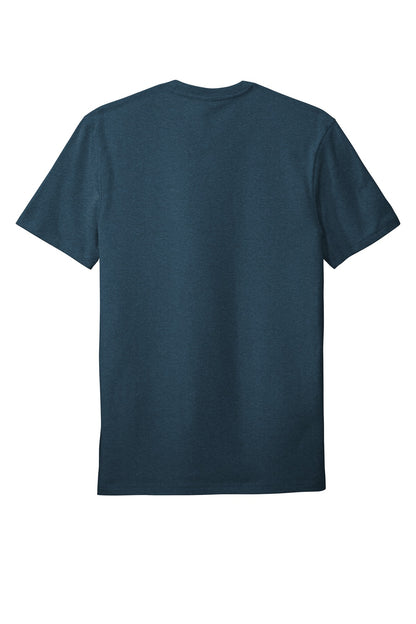 Rear View of Hthrd Neptn Bl District Flex Tee DT7500 plain