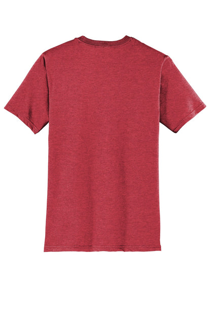 Rear View of Hthrd Red District Very Important Tee . DT6000 plain