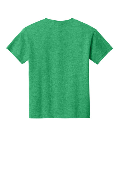 Rear View of HtIrishGn Gildan Youth Light Cotton Tee 3000B plain