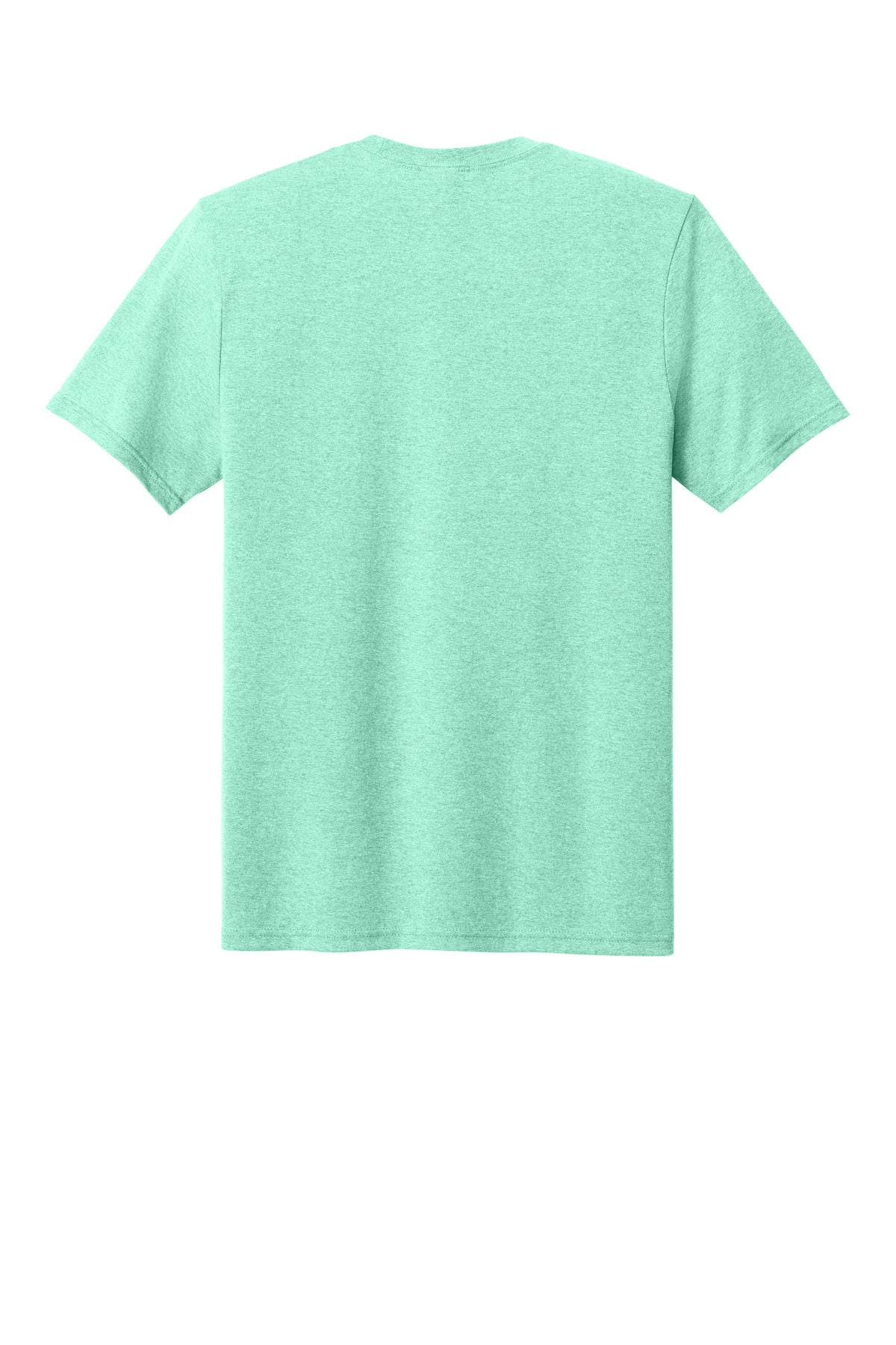 Rear View of HtrJadeite Port & Co Tri-Blend Tee. PC330 plain