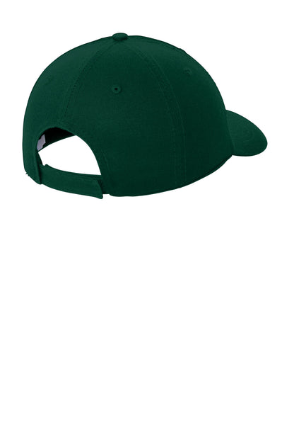 Rear View of Hunter Port Authority Washed Twill Cap. CP78 plain