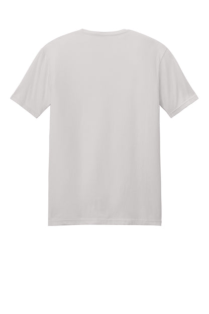 Rear View of IceGrey Gildan Softstyle T-Shirt. 64000 plain