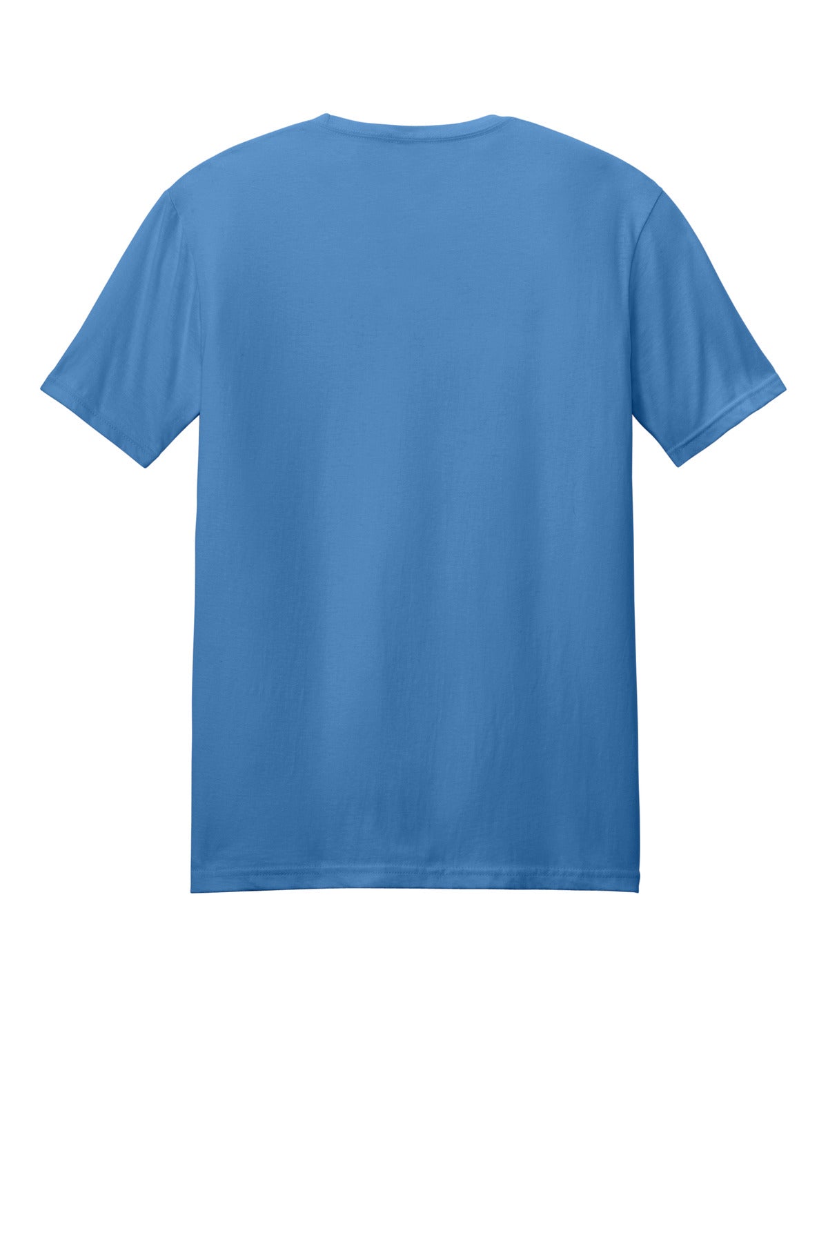 Rear View of Iris Gildan Softstyle T-Shirt. 64000 plain