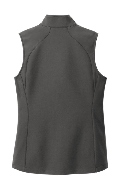 Rear View of IronGate Eddie Bauer Women's Stretch Soft Shell Vest EB547 plain