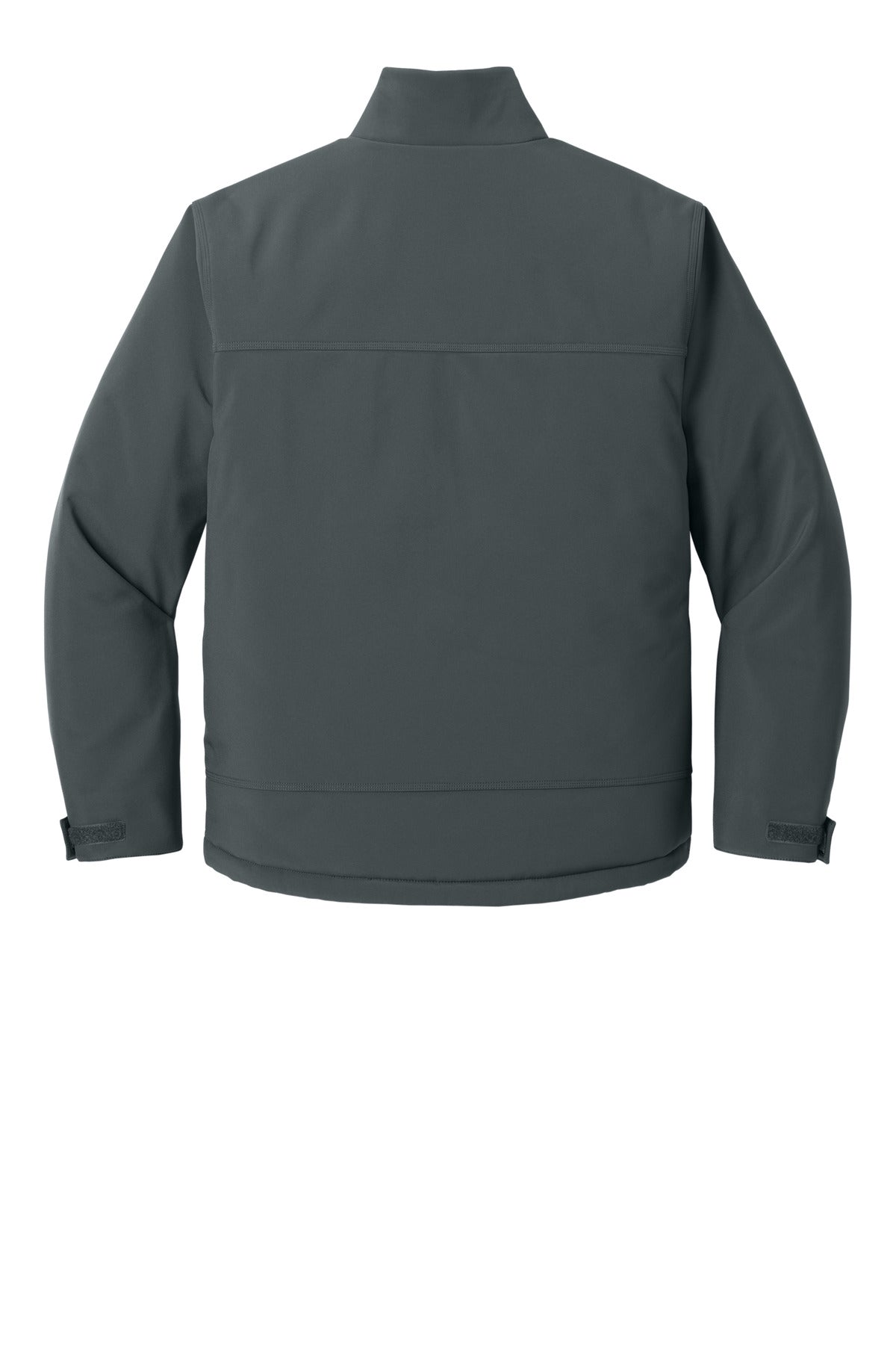 Rear View of IronGrey CornerStone Insulated Workwear Soft Shell CSJ75 plain