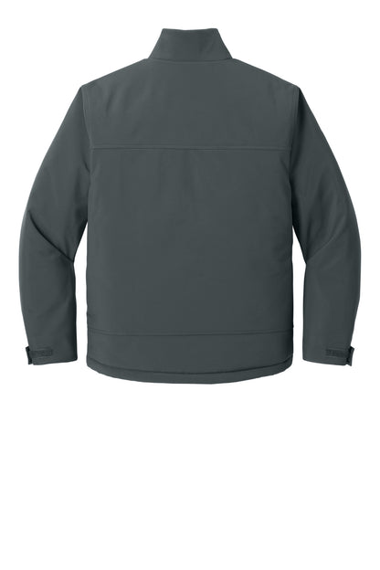 Rear View of IronGrey CornerStone Insulated Workwear Soft Shell CSJ75 plain