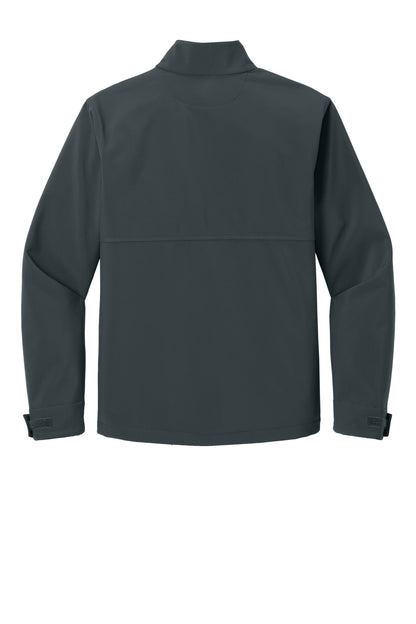 Rear View of IronGrey CornerStone Workwear Soft Shell CSJ70 plain