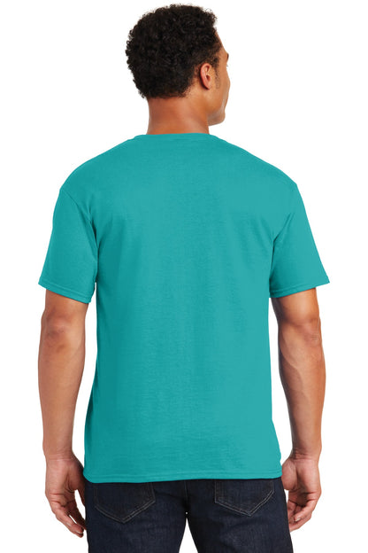 Rear View of Jade Jerzees - Dri-Power 50/50 Cotton/Poly T-Shirt. 29M plain
