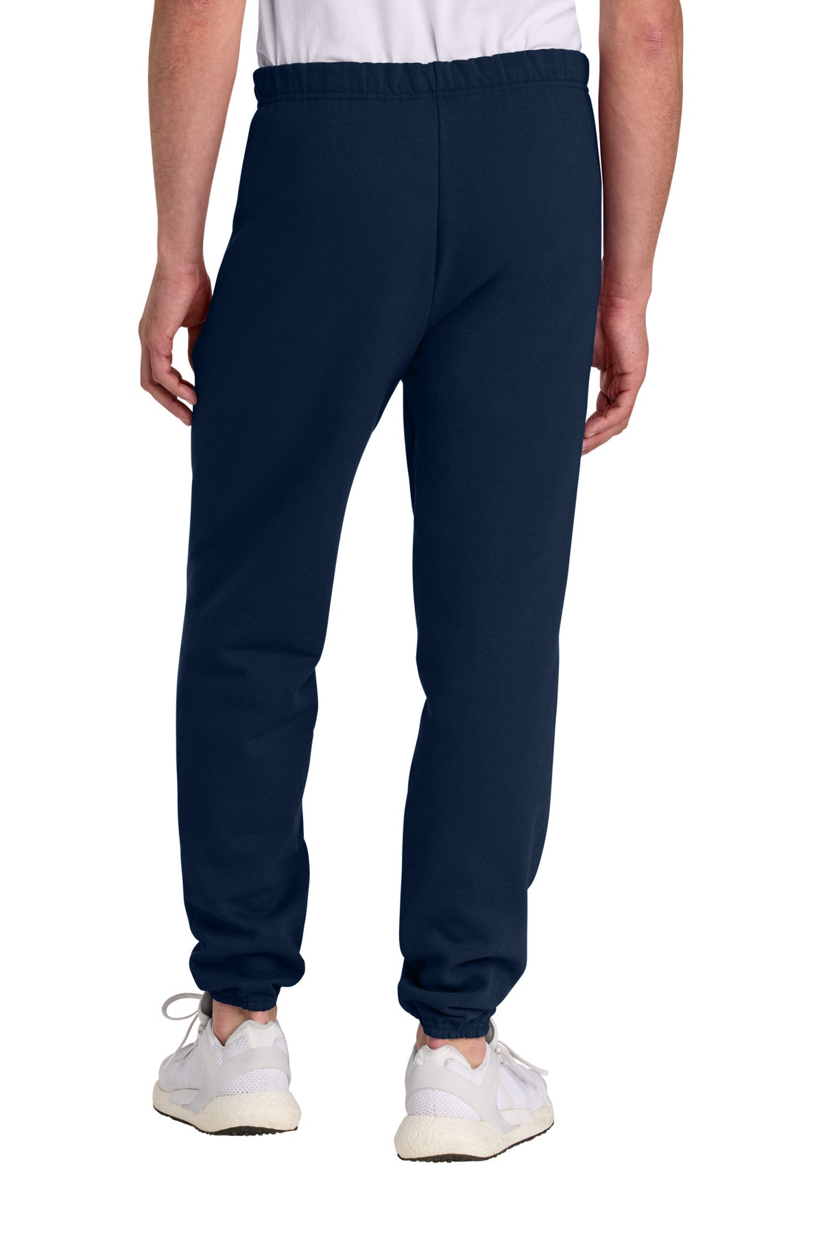 Rear View of JNavy Jerzees - NuBlend Sweatpant. 973M plain
