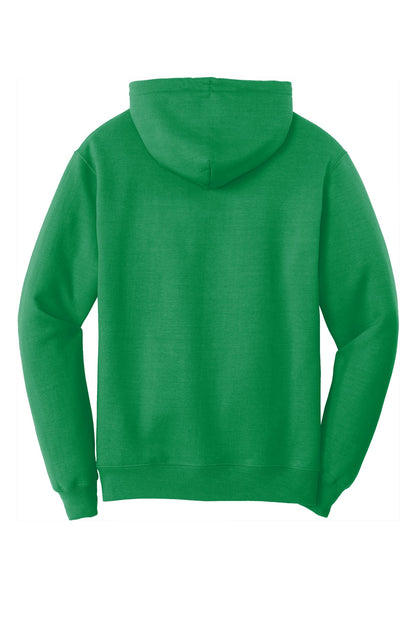 Rear View of Kelly Port & Co Core Fleece Pullover Hooded Sweatshirt. PC78H plain