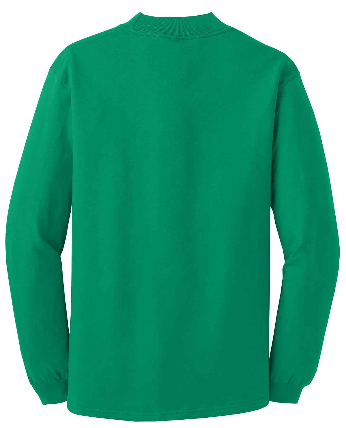 Rear View of Kelly Port & Co Essential Mock Turtleneck. PC61M plain