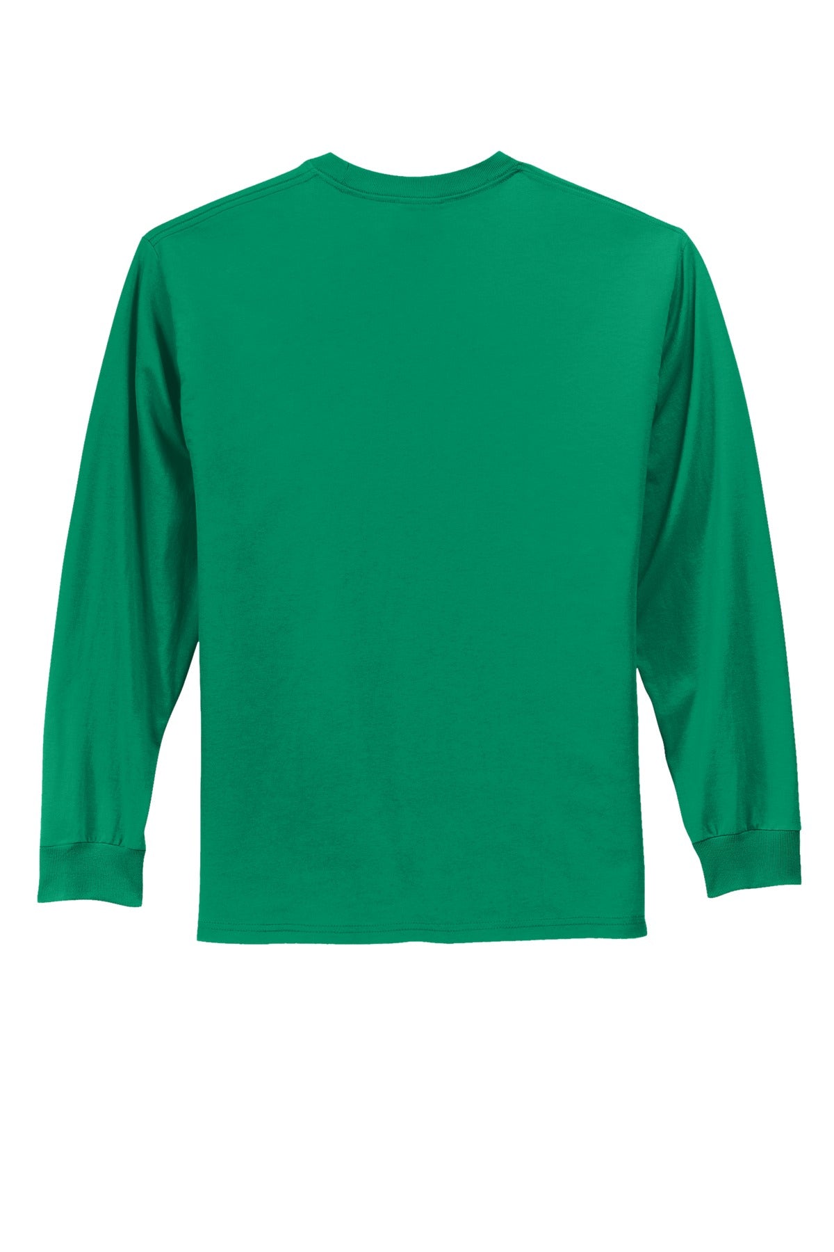 Rear View of Kelly Port & Co Long Sleeve Essential Tee. PC61LS plain
